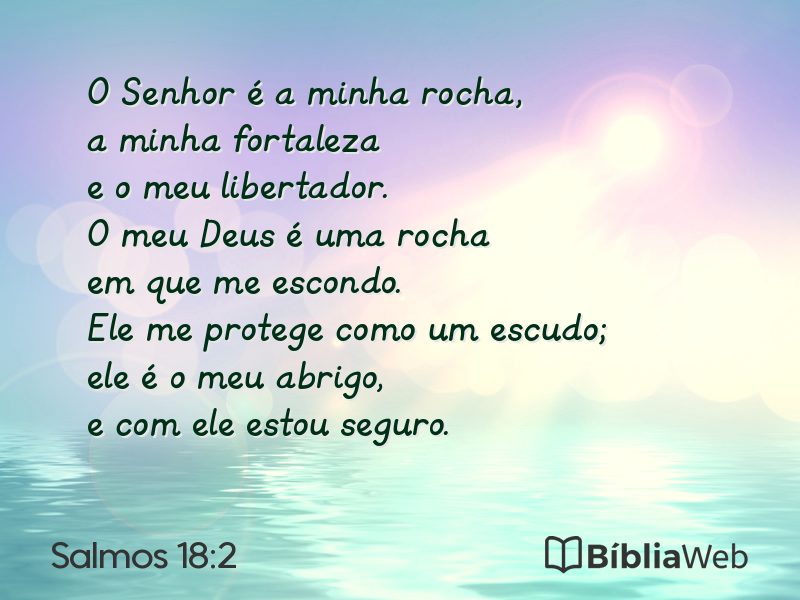 Salmos 18:2 em imagem para compartilhar