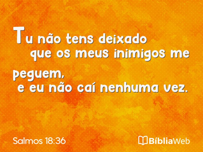 Salmos 18:36 em imagem para compartilhar