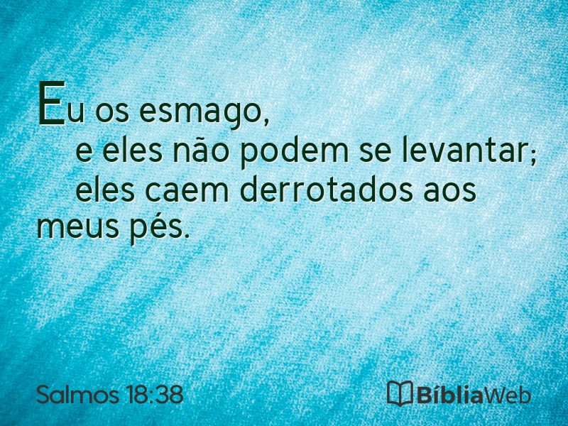 Salmos 18:38 em imagem para compartilhar