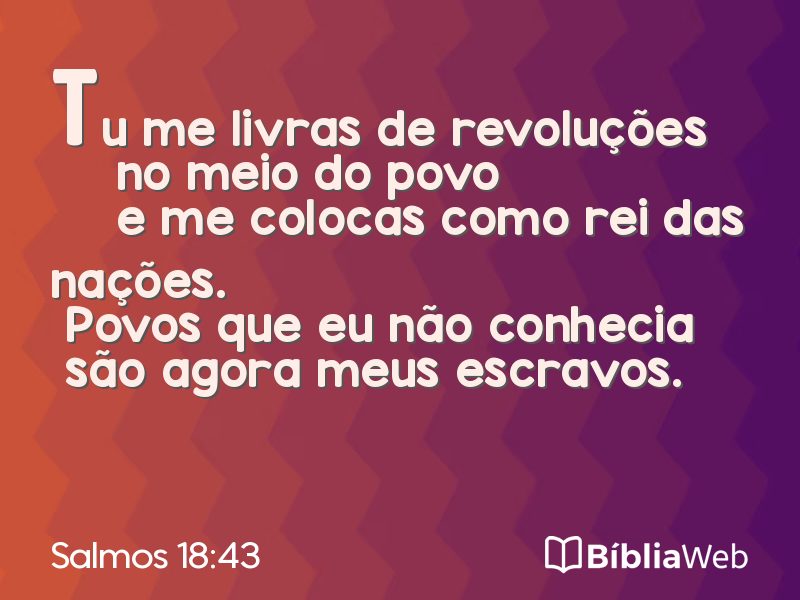 Salmos 18:43 em imagem para compartilhar