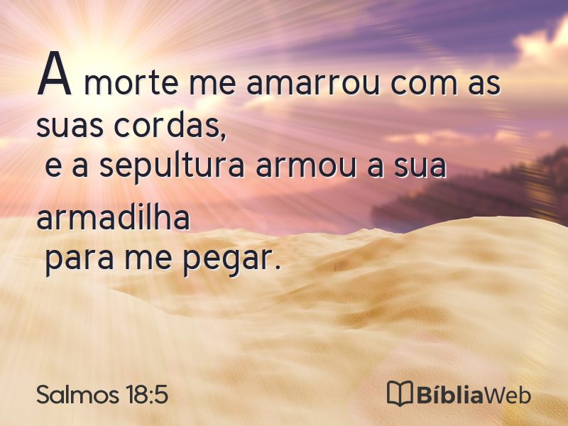 Salmos 18:5 em imagem para compartilhar