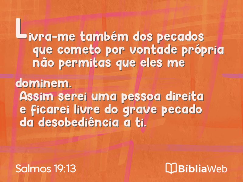 Salmos 19:13 em imagem para compartilhar