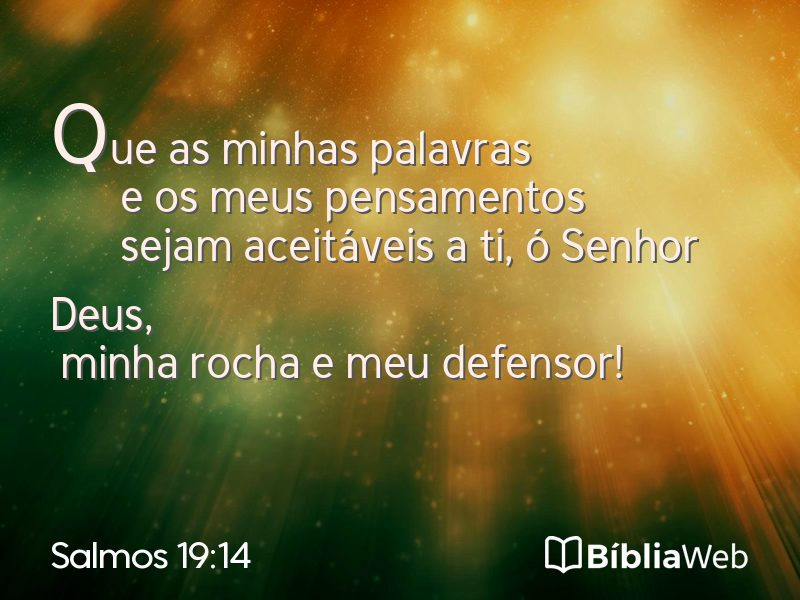 Salmos 19:14 em imagem para compartilhar