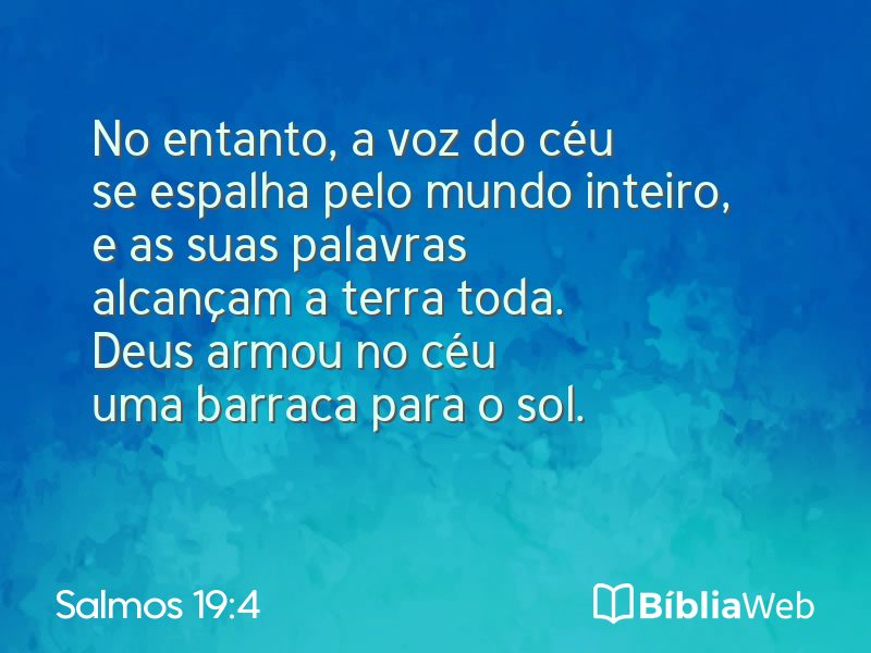 Salmos 19:4 em imagem para compartilhar