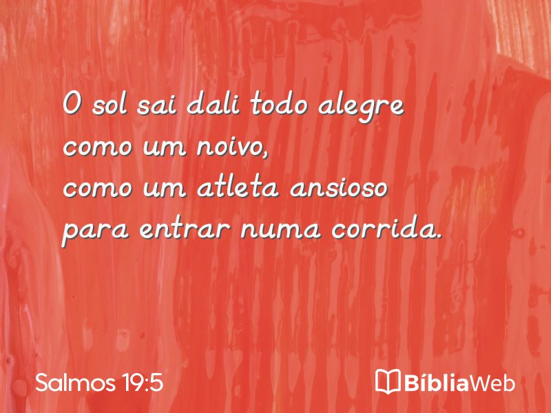 Salmos 19:5 em imagem para compartilhar
