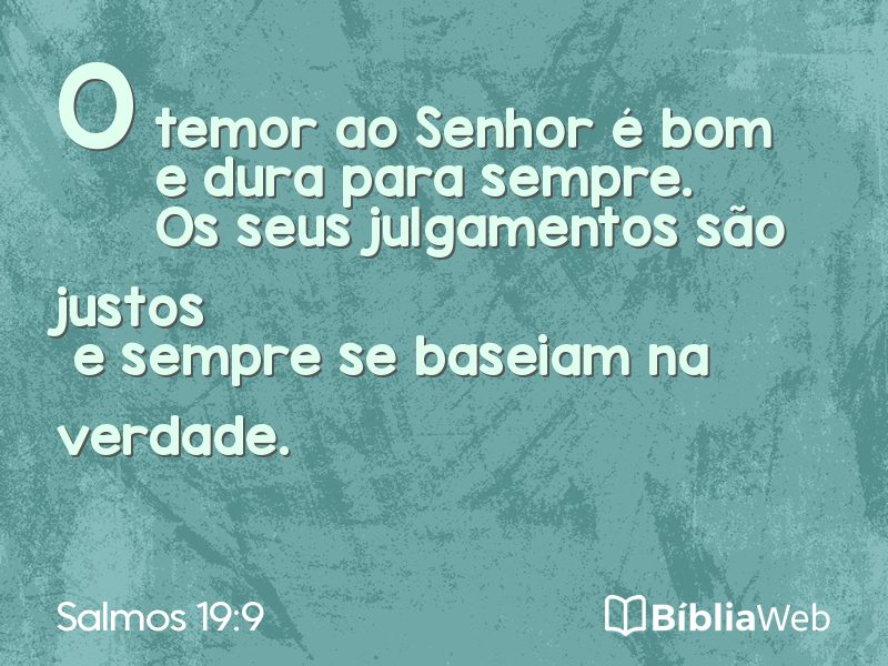 Salmos 19:9 em imagem para compartilhar