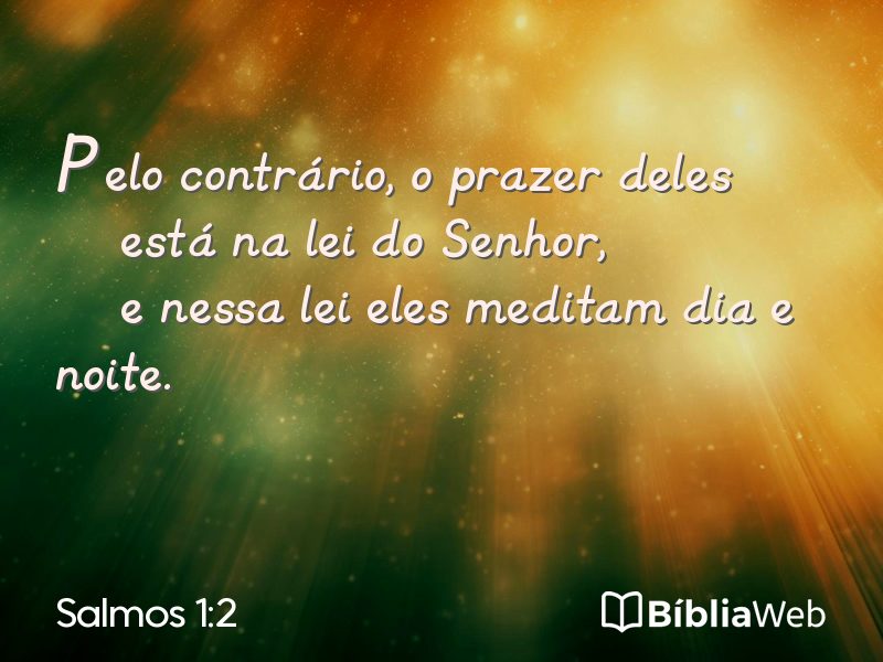 Salmos 1:2 em imagem para compartilhar