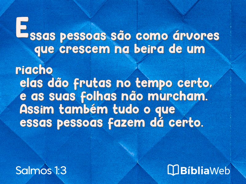 Salmos 1:3 em imagem para compartilhar