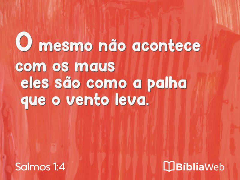 Salmos 1:4 em imagem para compartilhar