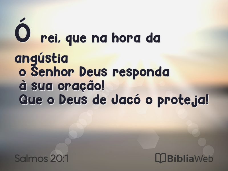 Salmos 20:1 em imagem para compartilhar