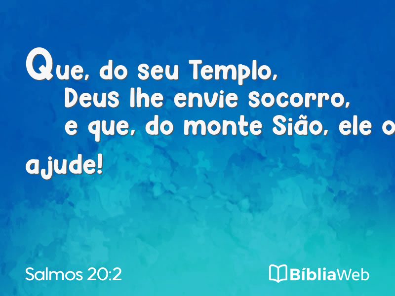 Salmos 20:2 em imagem para compartilhar