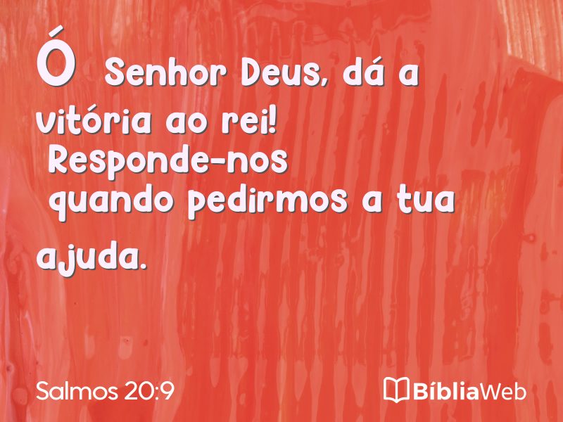 Salmos 20:9 em imagem para compartilhar