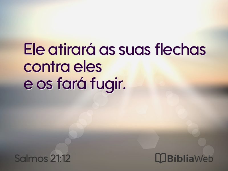 Salmos 21:12 em imagem para compartilhar