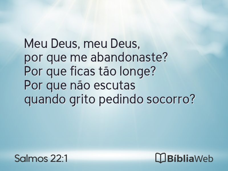 Salmos 22:1 em imagem para compartilhar