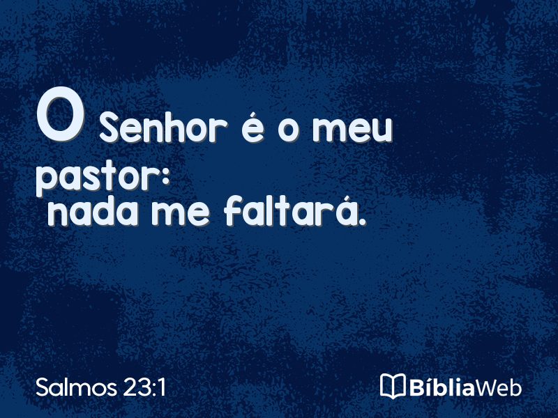 Salmos 23:1 em imagem para compartilhar