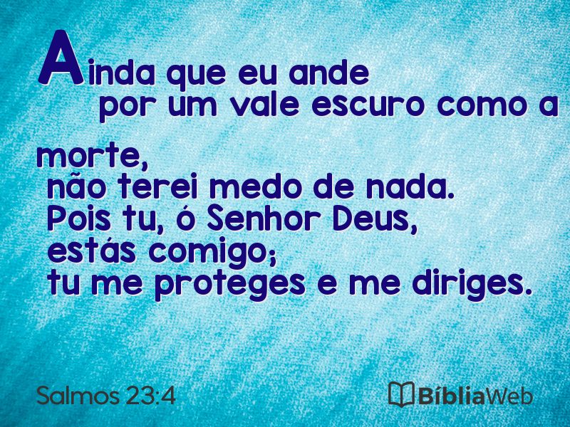 Salmos 23:4 em imagem para compartilhar