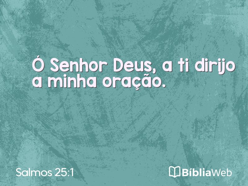 Salmos 25:1 em imagem para compartilhar