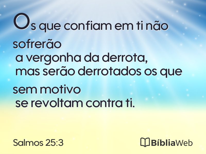 Salmos 25:3 em imagem para compartilhar