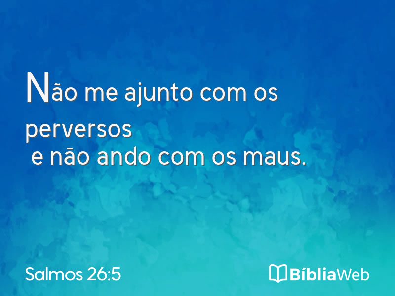 Salmos 26:5 em imagem para compartilhar