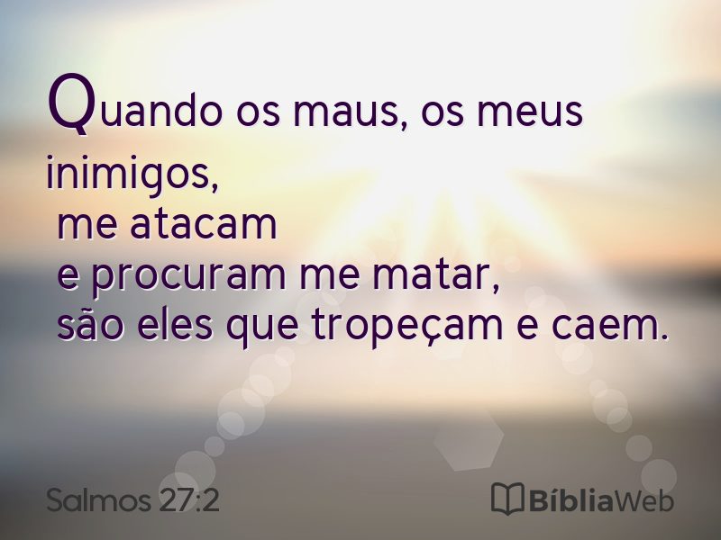 Salmos 27:2 em imagem para compartilhar