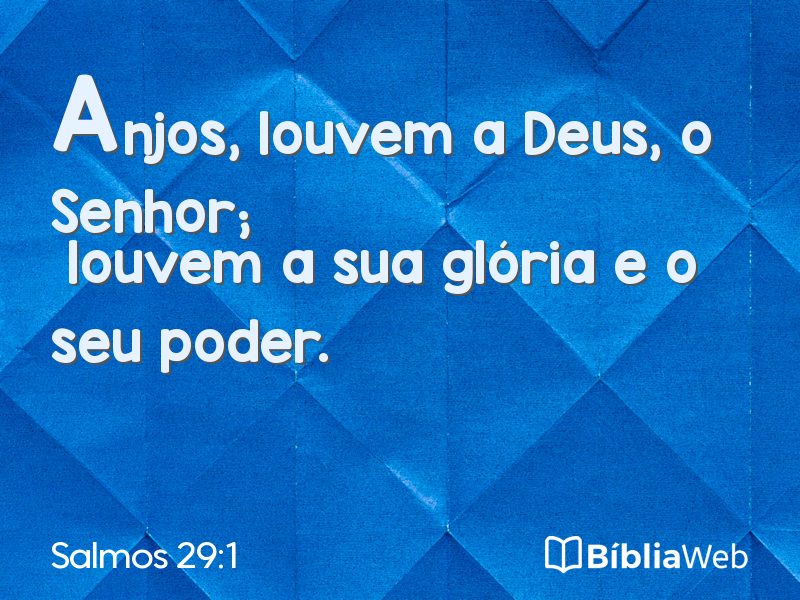 Salmos 29:1 em imagem para compartilhar