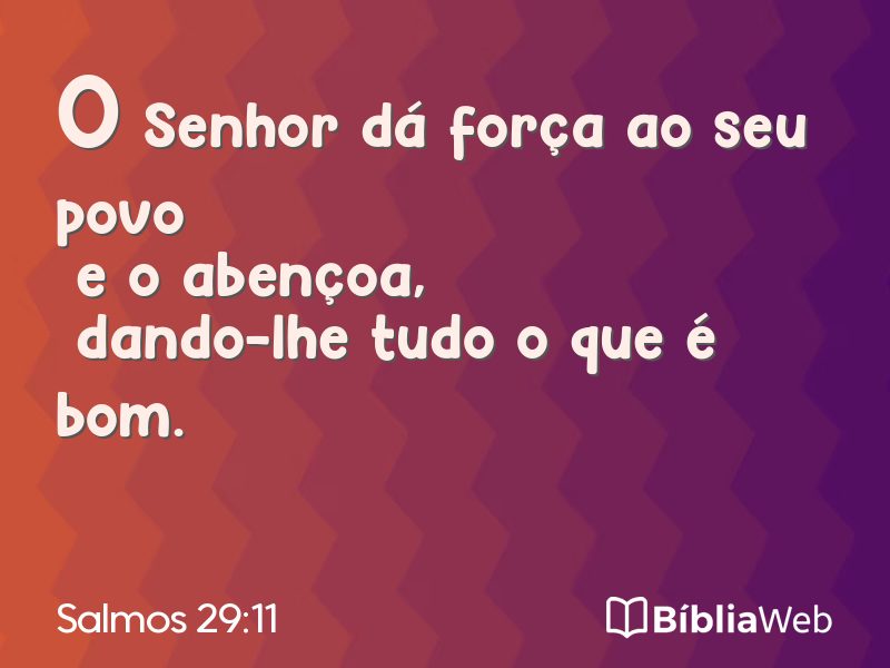 Salmos 29:11 em imagem para compartilhar