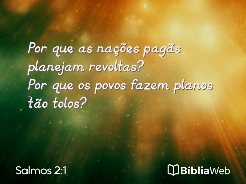 Salmos 2:1 em imagem para compartilhar