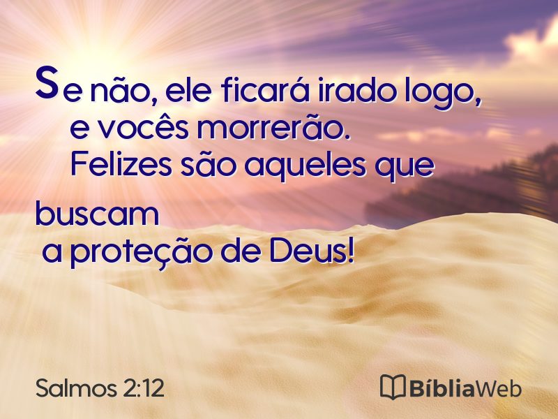 Salmos 2:12 em imagem para compartilhar