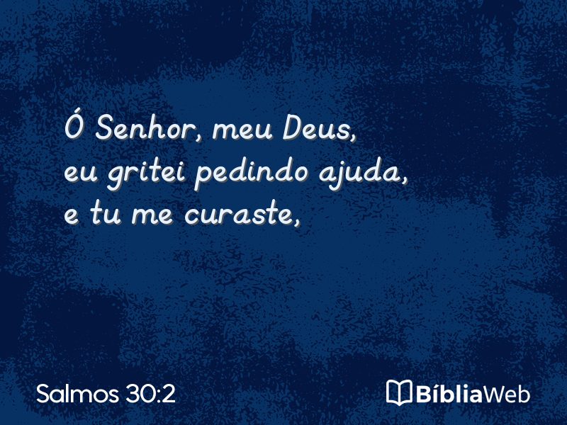 Salmos 30:2 em imagem para compartilhar