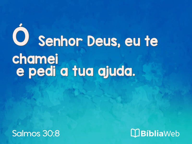 Salmos 30:8 em imagem para compartilhar