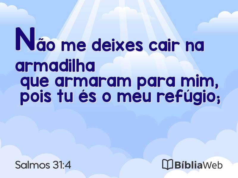Salmos 31:4 em imagem para compartilhar