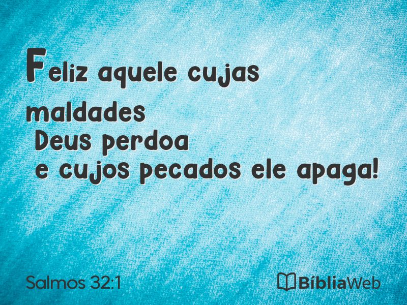 Salmos 32:1 em imagem para compartilhar