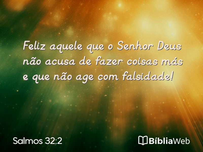 Salmos 32:2 em imagem para compartilhar