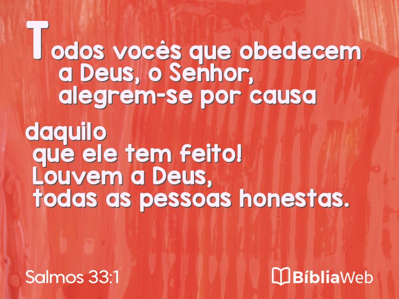 Salmos 33:1 em imagem para compartilhar