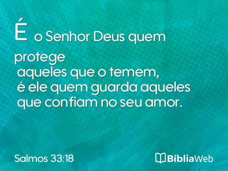 Salmos 33:18 em imagem para compartilhar