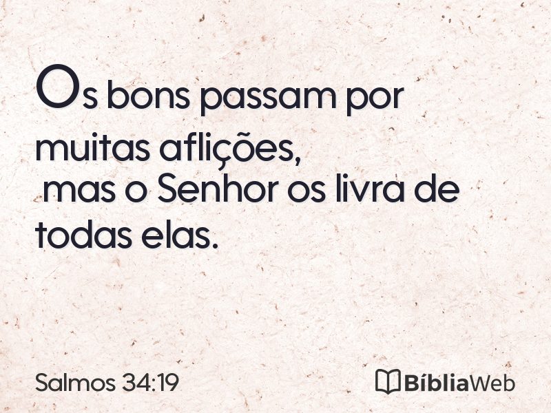 Salmos 34:19 em imagem para compartilhar