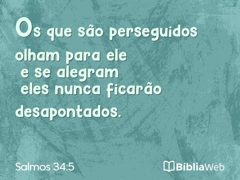 Salmos 34:5 em imagem para compartilhar