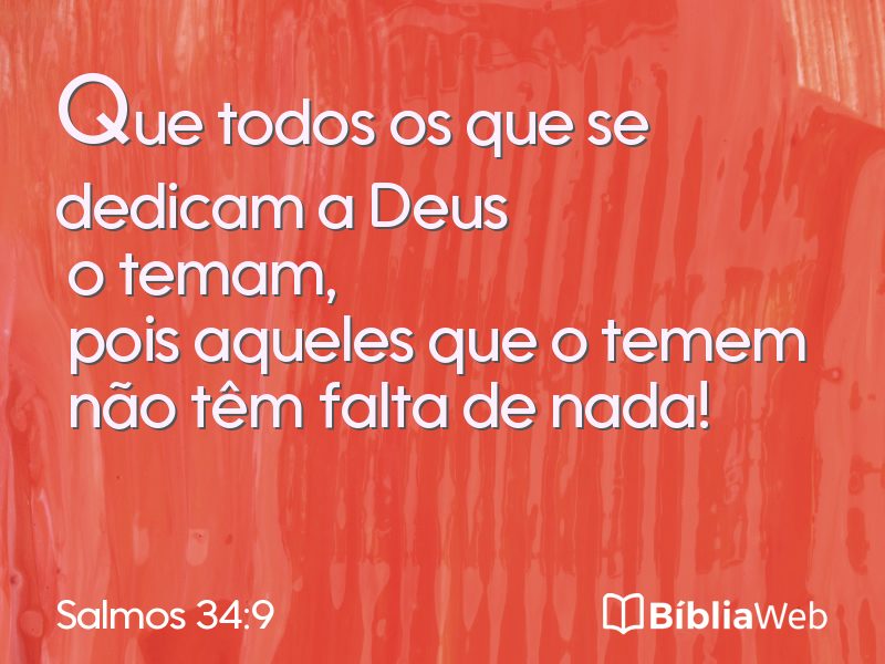 Salmos 34:9 em imagem para compartilhar