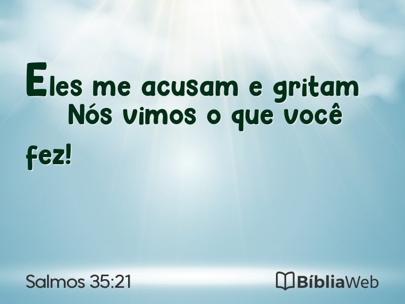 Salmos 35:21 em imagem para compartilhar