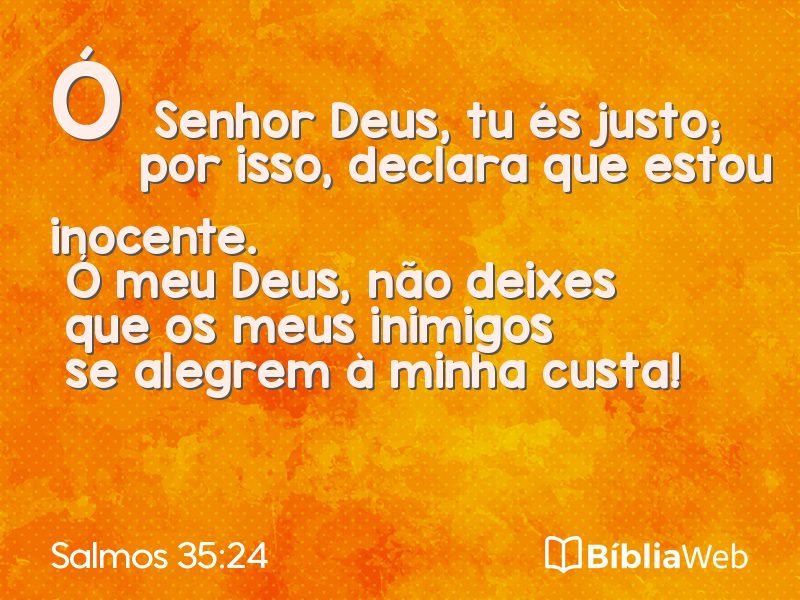Salmos 35:24 em imagem para compartilhar
