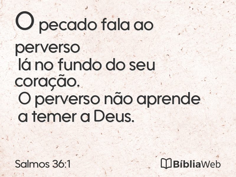 Salmos 36:1 em imagem para compartilhar