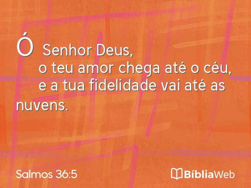 Salmos 36:5 em imagem para compartilhar