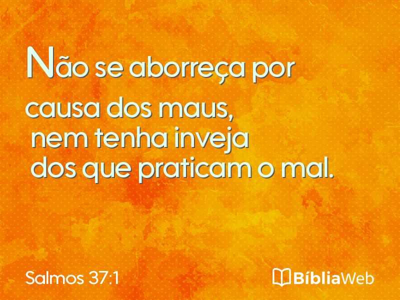 Salmos 37:1 em imagem para compartilhar