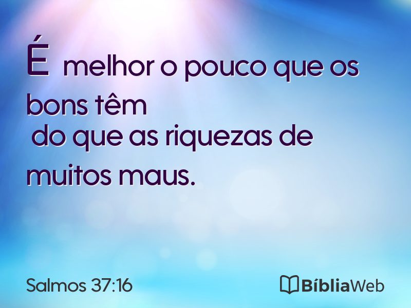 Salmos 37:16 em imagem para compartilhar
