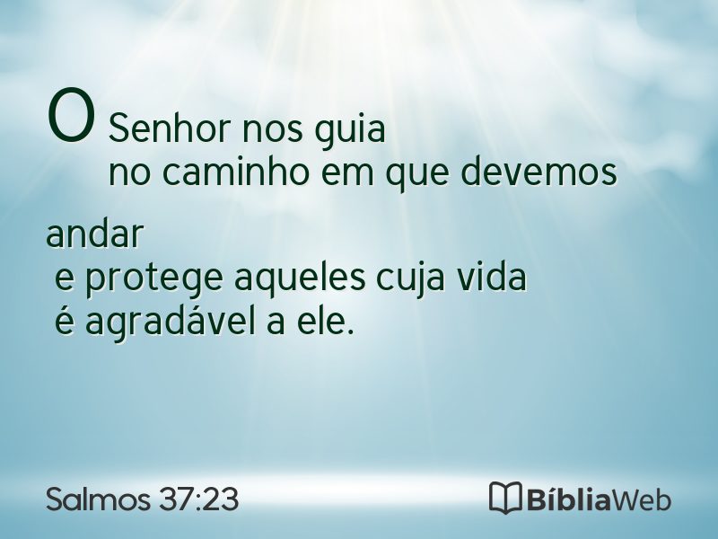 Salmos 37:23 em imagem para compartilhar