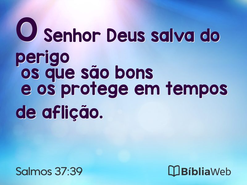 Salmos 37:39 em imagem para compartilhar
