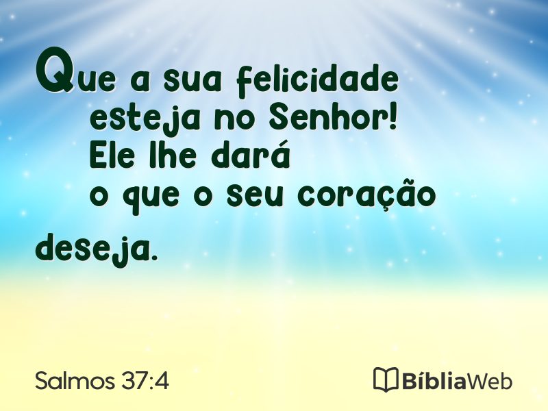 Salmos 37:4 em imagem para compartilhar