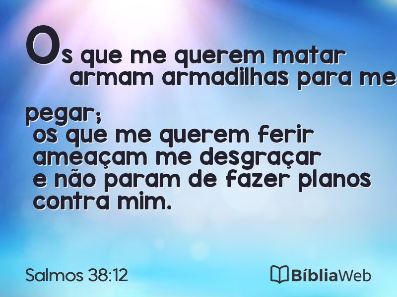 Salmos 38:12 em imagem para compartilhar