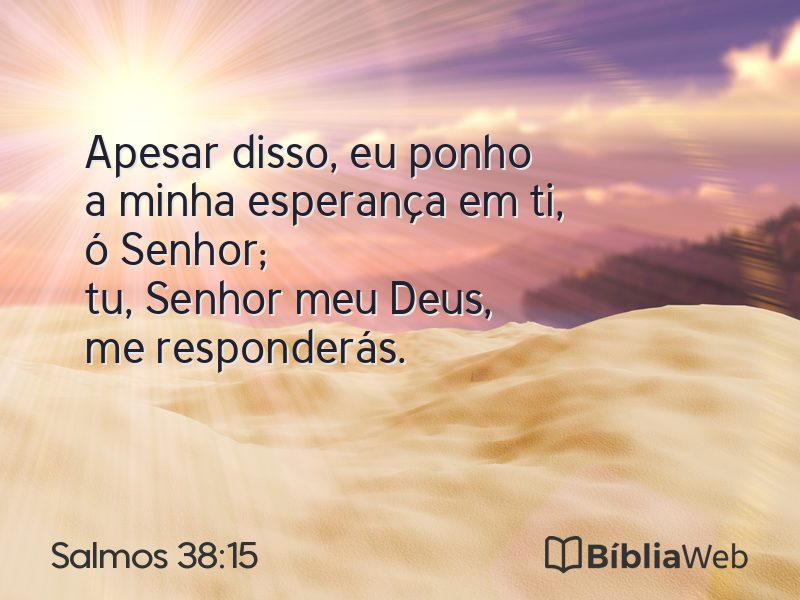 Salmos 38:15 em imagem para compartilhar