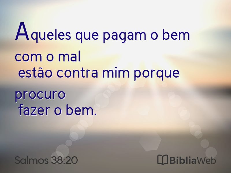 Salmos 38:20 em imagem para compartilhar